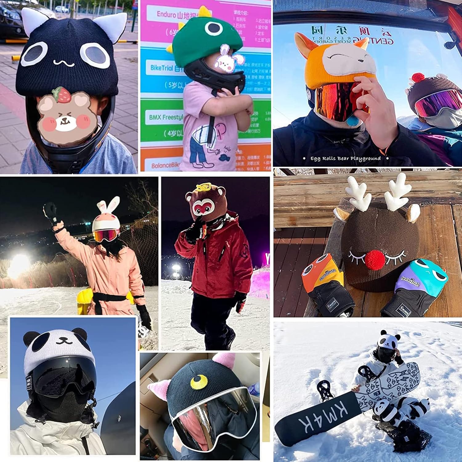 Fundas para casco deportivo de acción, bicicleta, esquí, parapente, verano, invierno, todo el año, accesorios multideportivos para niñas y niños,