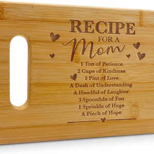 Regalos para mamá  Tabla de cortar personalizada con grabado de bambú (9 x 6 pulgadas)  Regalos de cumpleaños para mamá de hijas, DÃa de la Madre, Regalos para mamá  Tabla de cortar personalizada con grabado de bambú (9 x 6 pulgadas)  Regalos de cumpleaños para mamá de hijas, DÃa de la Madre,