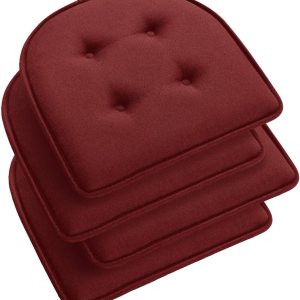 downluxe Cojines de espuma viscoelástica para sillas de comedor, almohadillas antideslizantes para sillas de cocina y sillas de oficina, en forma de downluxe Cojines de espuma viscoelástica para sillas de comedor, almohadillas antideslizantes para sillas de cocina y sillas de oficina, en forma de