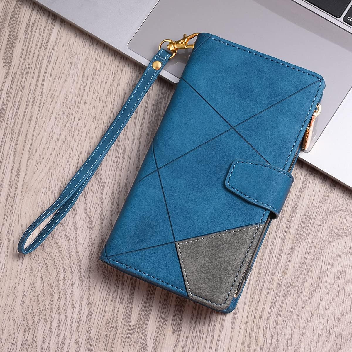 UEEBAI Funda tipo cartera para Samsung Galaxy S9, funda vintage de piel sintética de alta calidad con ranuras para tarjetas, cierre magnético,