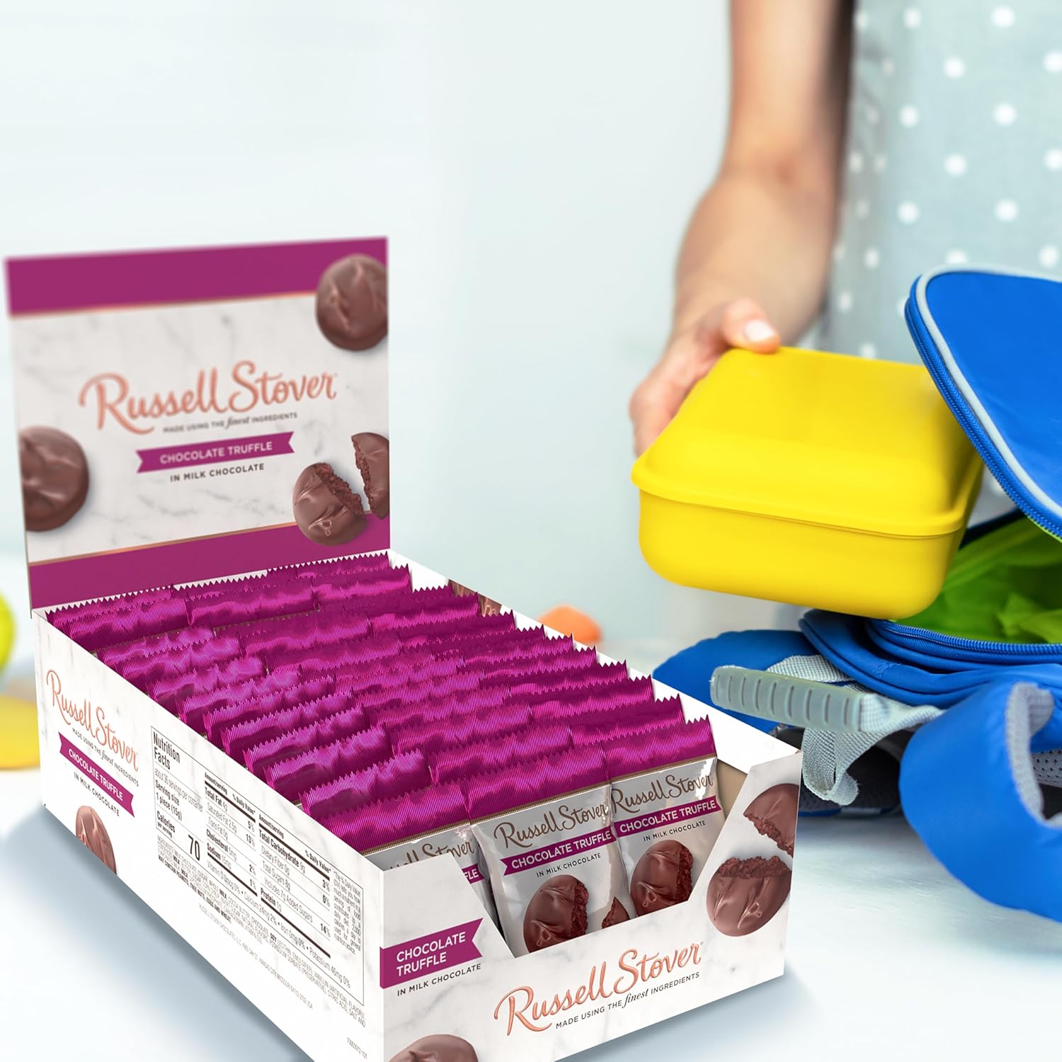 Russell Stover Trufa de chocolate con leche – 0.55 oz (paquete de 36)