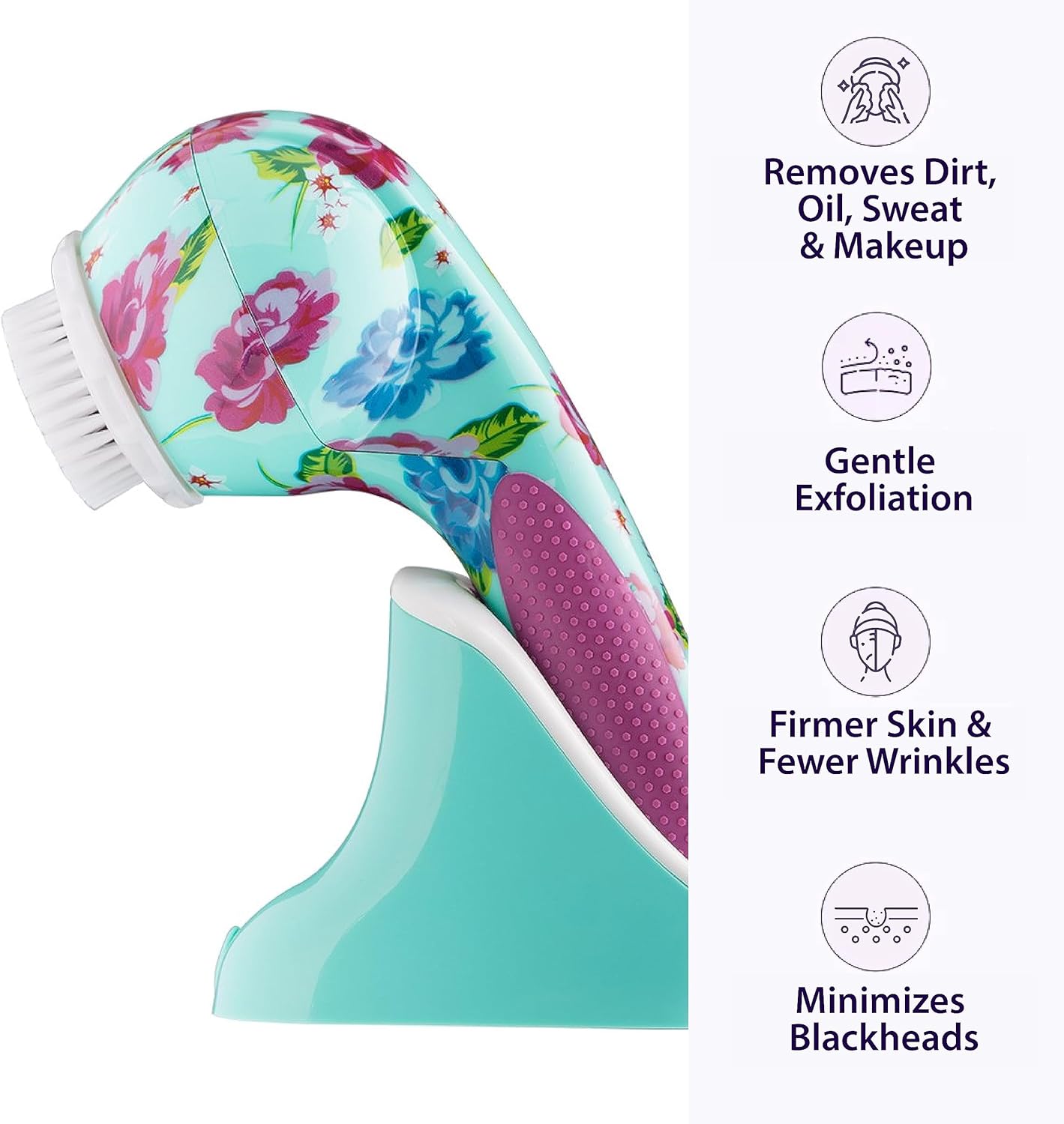 Michael Todd Beauty Soniclear Elite – Sistema de cepillo de limpieza facial – 6 velocidades – Cepillo de limpieza facial y exfoliante corporal