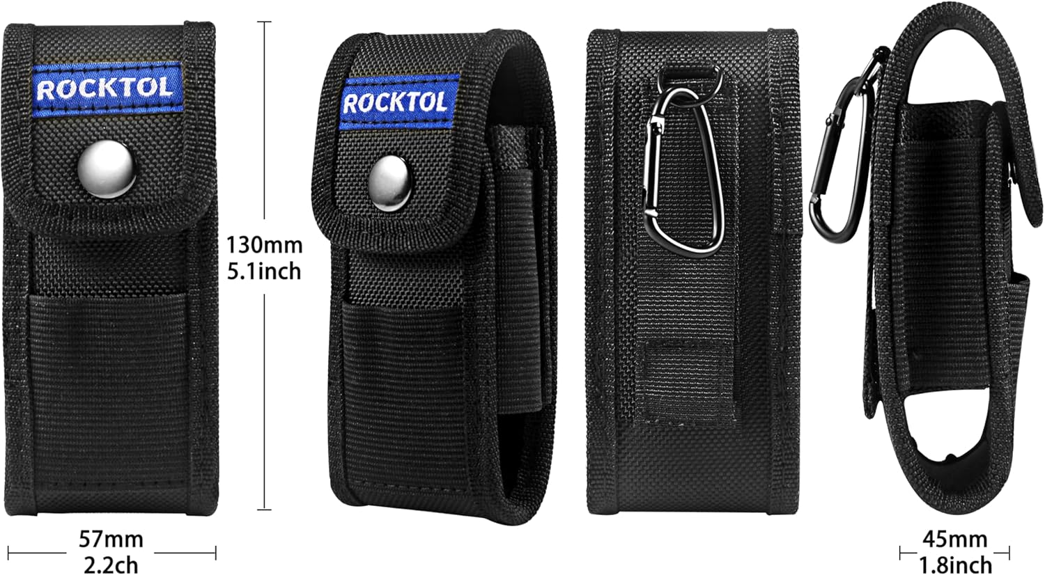 Funda multiherramienta para cinturón, bolsa multiherramienta de nailon 900D con 4 bolsillos, funda para cuchillos, funda de herramientas EDC para