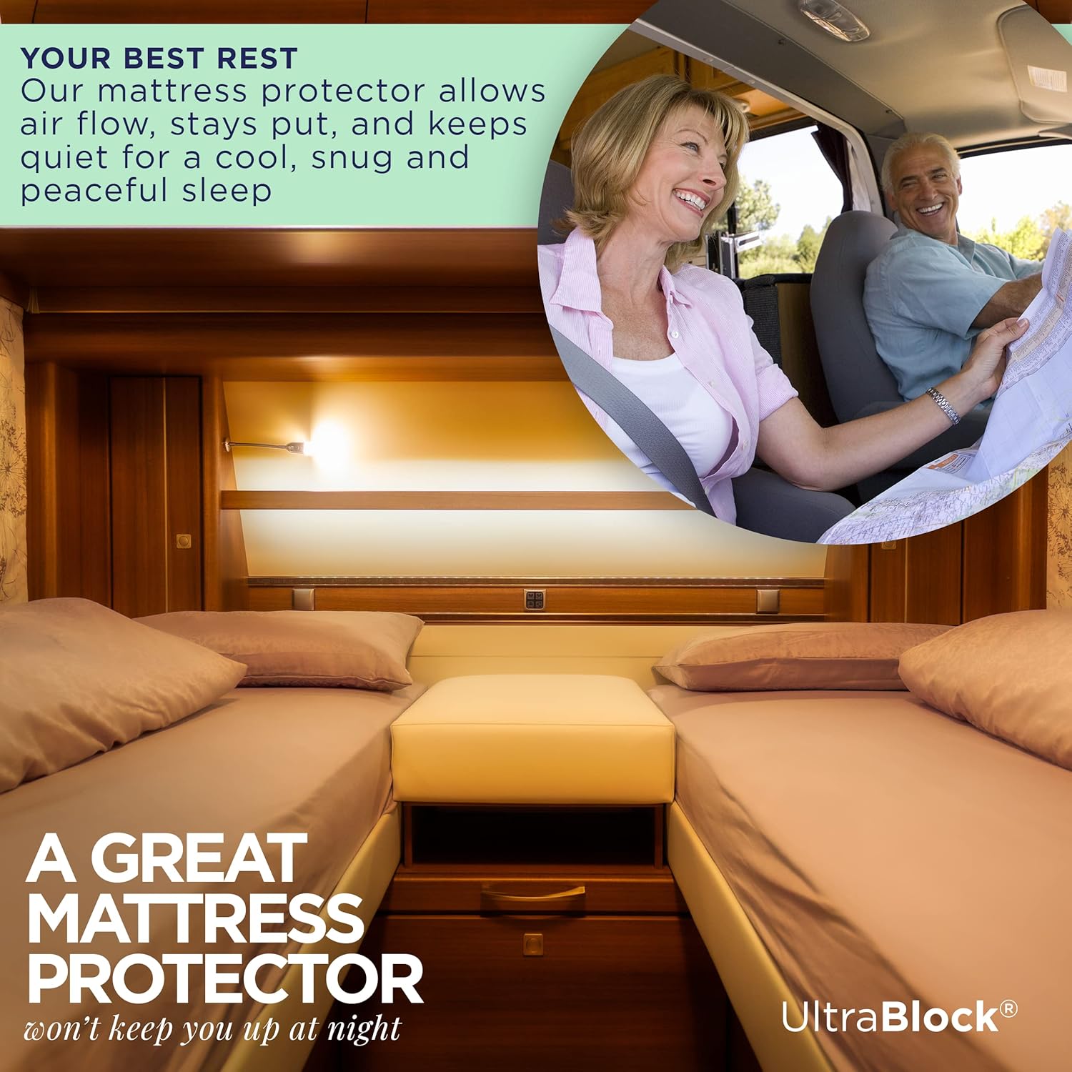 Protector de colchón impermeable UltraBlock Premium, protector de almohada impermeable, algodón suave con funda de toalla