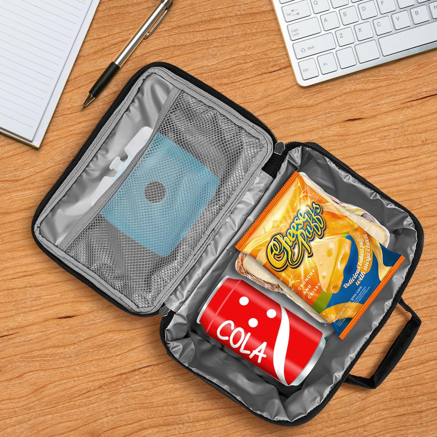 LOGOVISION Harry Potter Jersey Clean Insulated Soft Side Lunch Box – Bolsa de almuerzo reutilizable para trabajo de oficina escolar, sin BPA