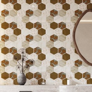 VaryStyle 18 hojas de azulejos hexagonales para salpicaduras de cocina, 12 x 12 pulgadas, azulejos de pared 3D bohemios florales 3D, removibles, VaryStyle 18 hojas de azulejos hexagonales para salpicaduras de cocina, 12 x 12 pulgadas, azulejos de pared 3D bohemios florales 3D, removibles,