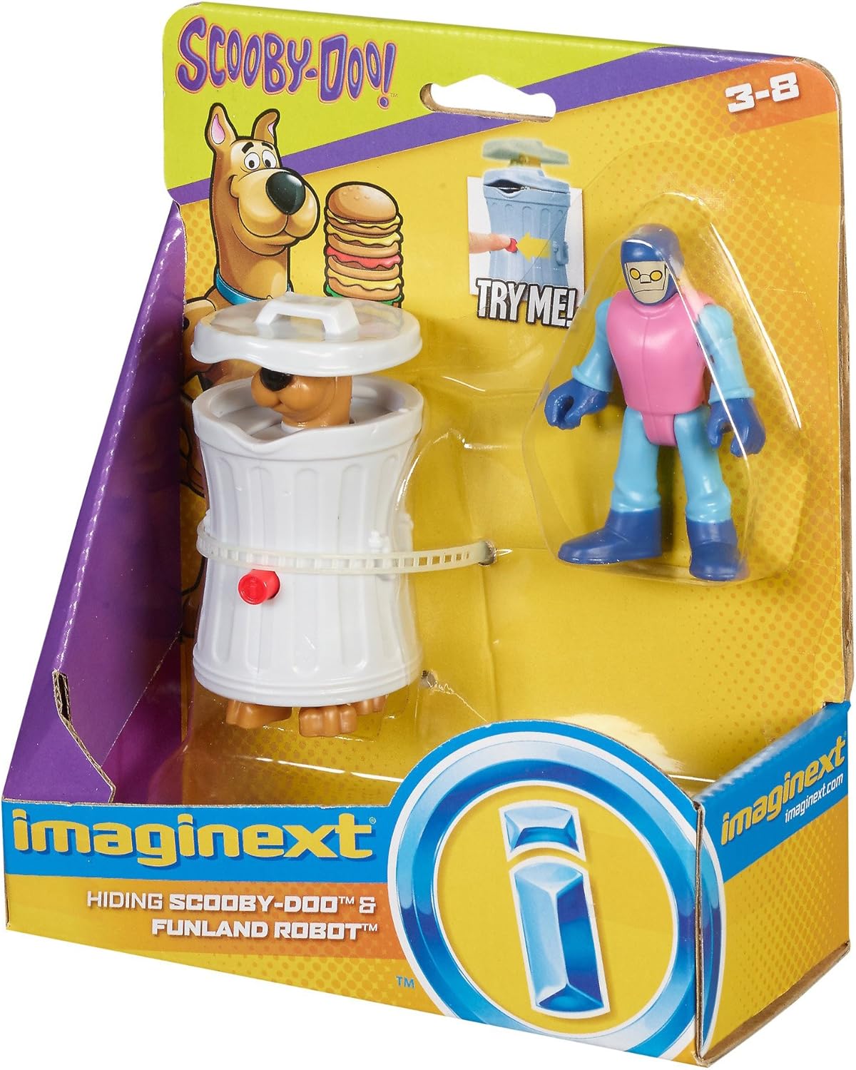 Fisher-Price Imaginext Scooby-Doo Ocultar Scooby & Funland Robot – Figuras, multicolor