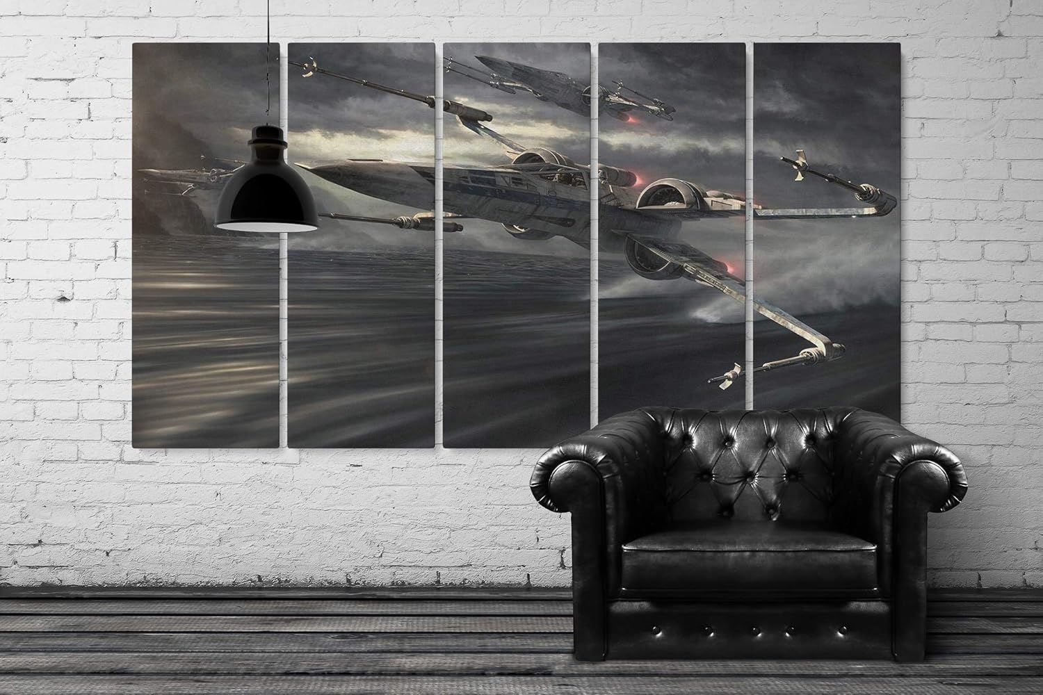 X Wing Star Wars Canvas Art Wall Art Home Decor – Various Sizes (5 Pieces Mega)