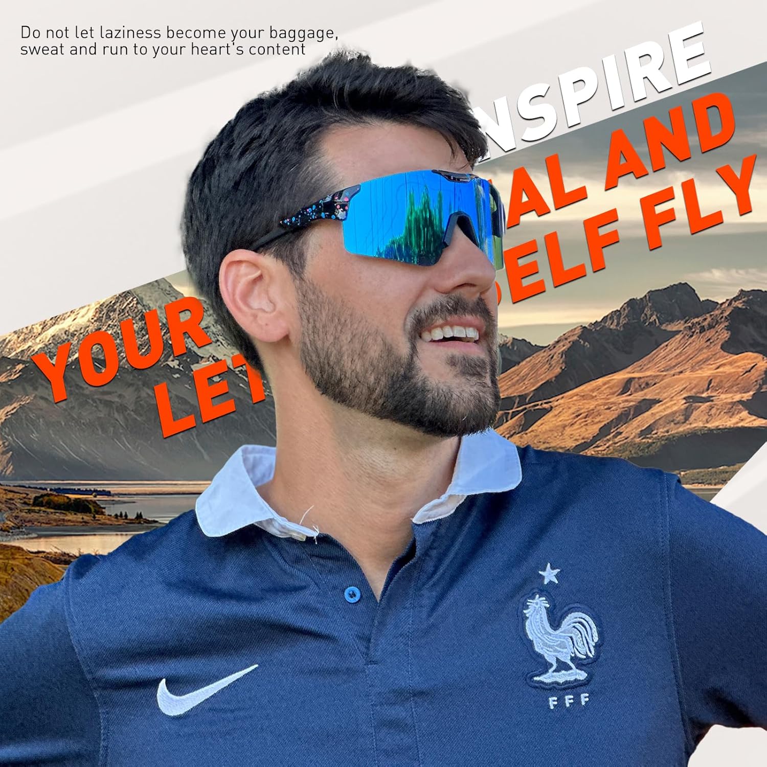 SCVCN Gafas de sol polarizadas para ciclismo, deportes, hombres y mujeres, MTB para montar en bicicleta de montaña, béisbol, correr, pesca