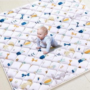 Tapete de juego para bebé de 79 x 71 pulgadas, tapete grande y grueso para bebé, tapete de juego acolchado antideslizante para jugar, tapete para Tapete de juego para bebé de 79 x 71 pulgadas, tapete grande y grueso para bebé, tapete de juego acolchado antideslizante para jugar, tapete para