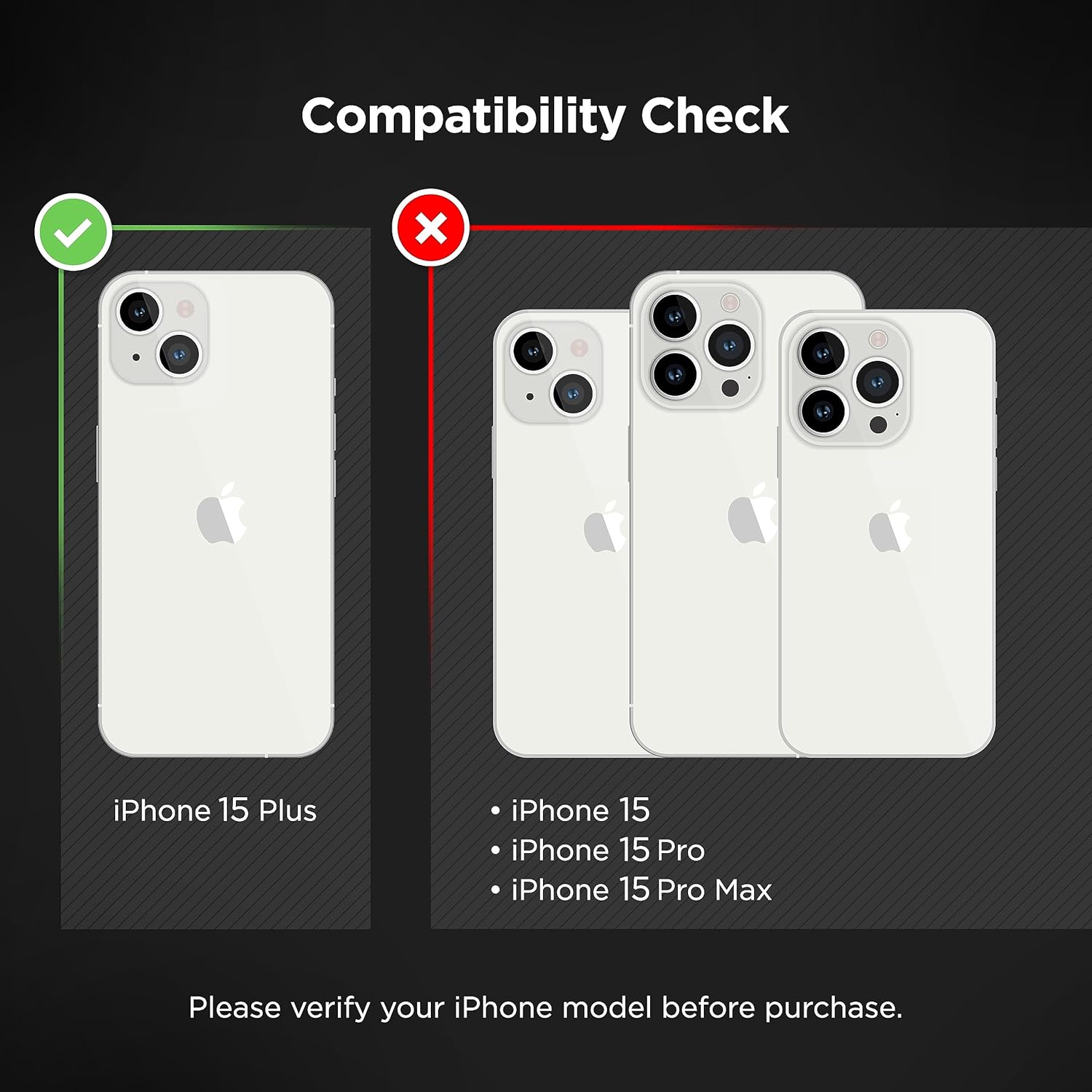 magglass Vidrio templado para iPhone 15 Plus Protector de pantalla y protector de lente de cámara con aplicador (HD)