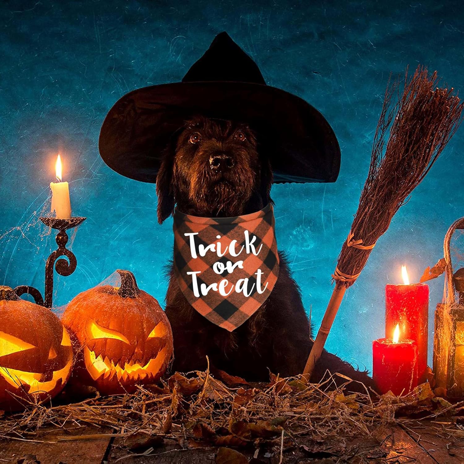Bandanas para perros de Halloween, Día de Acción de Gracias, Navidad, paquete de 4 bandanas de varios tamaños para perros pequeños, medianos y