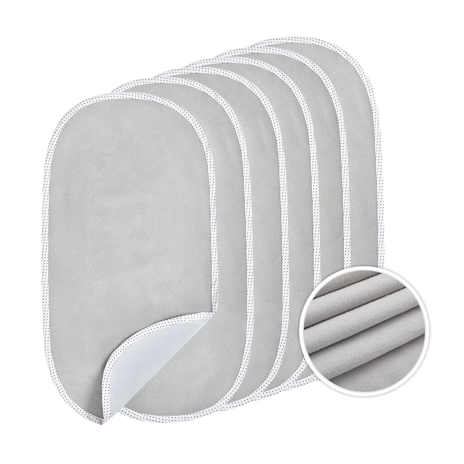TILLYOU Juego de 6 forros para cambiadores  Algodón de franela impermeable, 27 x 13 pulgadas  Perfecto para necesidades de cambio de pañales del
