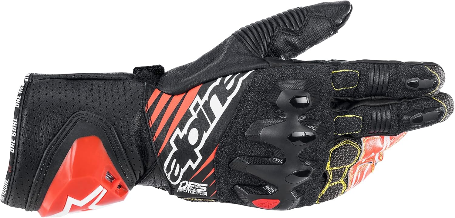 Alpinestars GP Tech v2 – Guantes (medianos) (negrorojofluorescente)