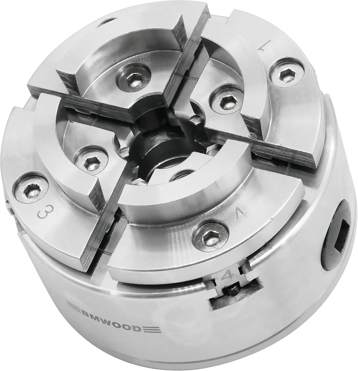 NCK-3.75ZN Portabrocas de torneado de madera de 3-34 pulgadas con rosca directa de 1 “x 8 TPI, tornillos de bloqueo para torneado inverso,