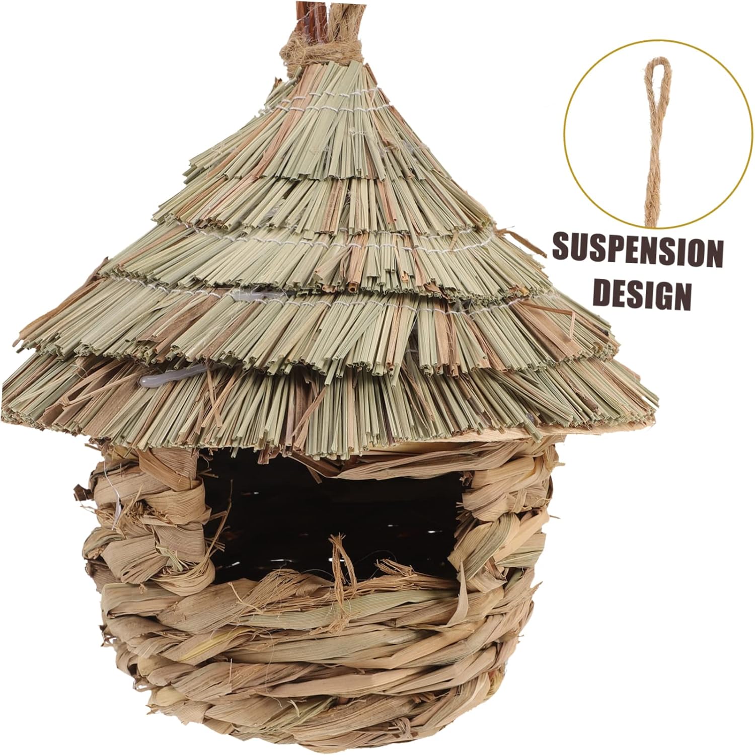 POPETPOP Piel de pájaro, casa de ardilla, jaula de palomas, accesorios para hámster, casas de colibríes, jaulas colgantes para pájaros, casa de