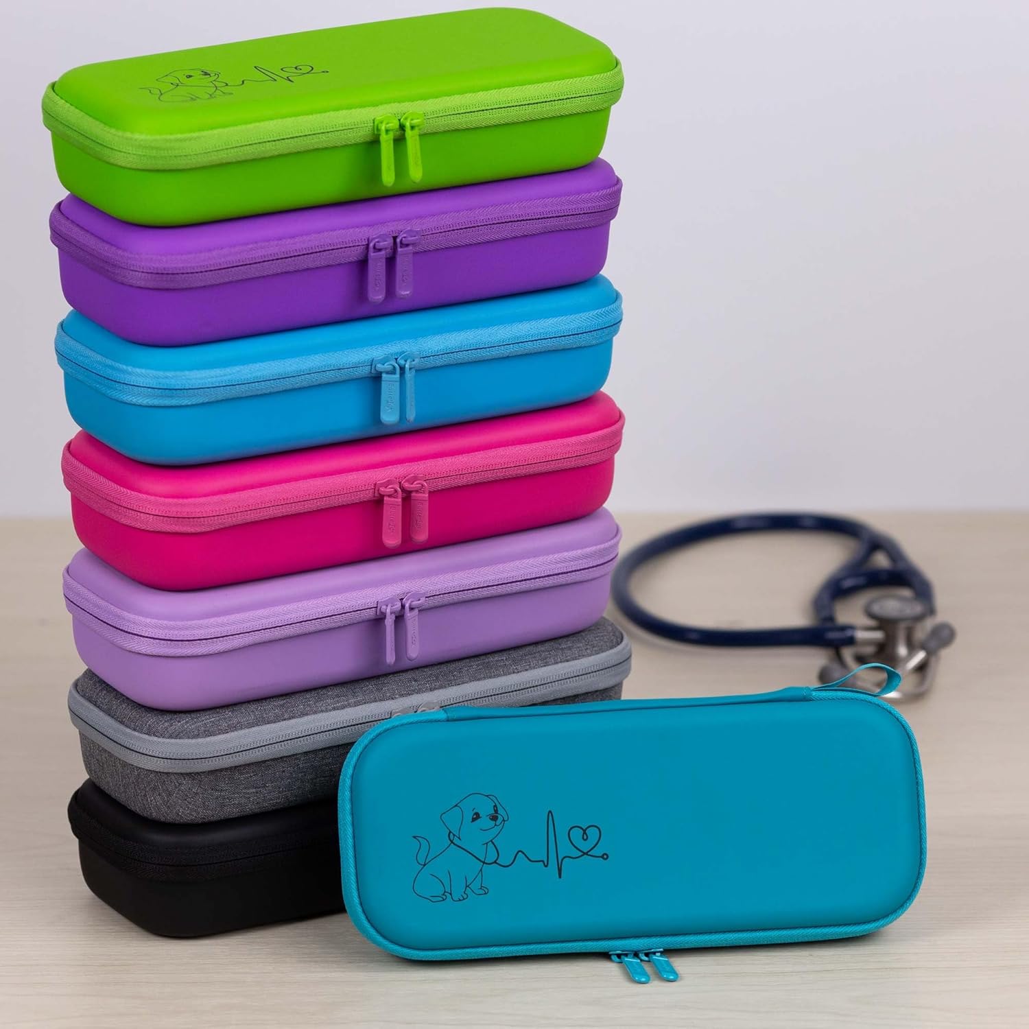 ButterFox Estuche para estetoscopio para enfermeras con divisor y ranura para identificación para Littmann Classic III, diagnóstico de cardiología