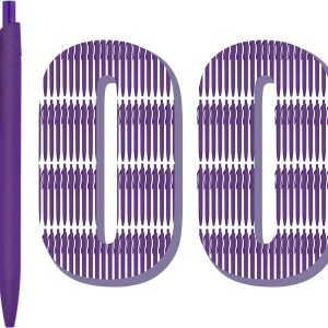 Bolígrafos a granel, paquete de 100 bolígrafos de barril morado que no se corren, bolígrafos retráctiles al por mayor, bolígrafos de punta media, Bolígrafos a granel, paquete de 100 bolígrafos de barril morado que no se corren, bolígrafos retráctiles al por mayor, bolígrafos de punta media,
