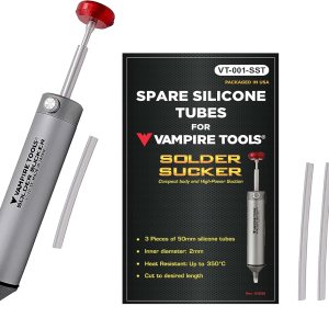 Vampire Tools – Soldador de soldadura  Cuerpo de aluminio compacto y duradero, boquilla de silicona resistente al calor + 4 tubos de silicona de Vampire Tools – Soldador de soldadura  Cuerpo de aluminio compacto y duradero, boquilla de silicona resistente al calor + 4 tubos de silicona de