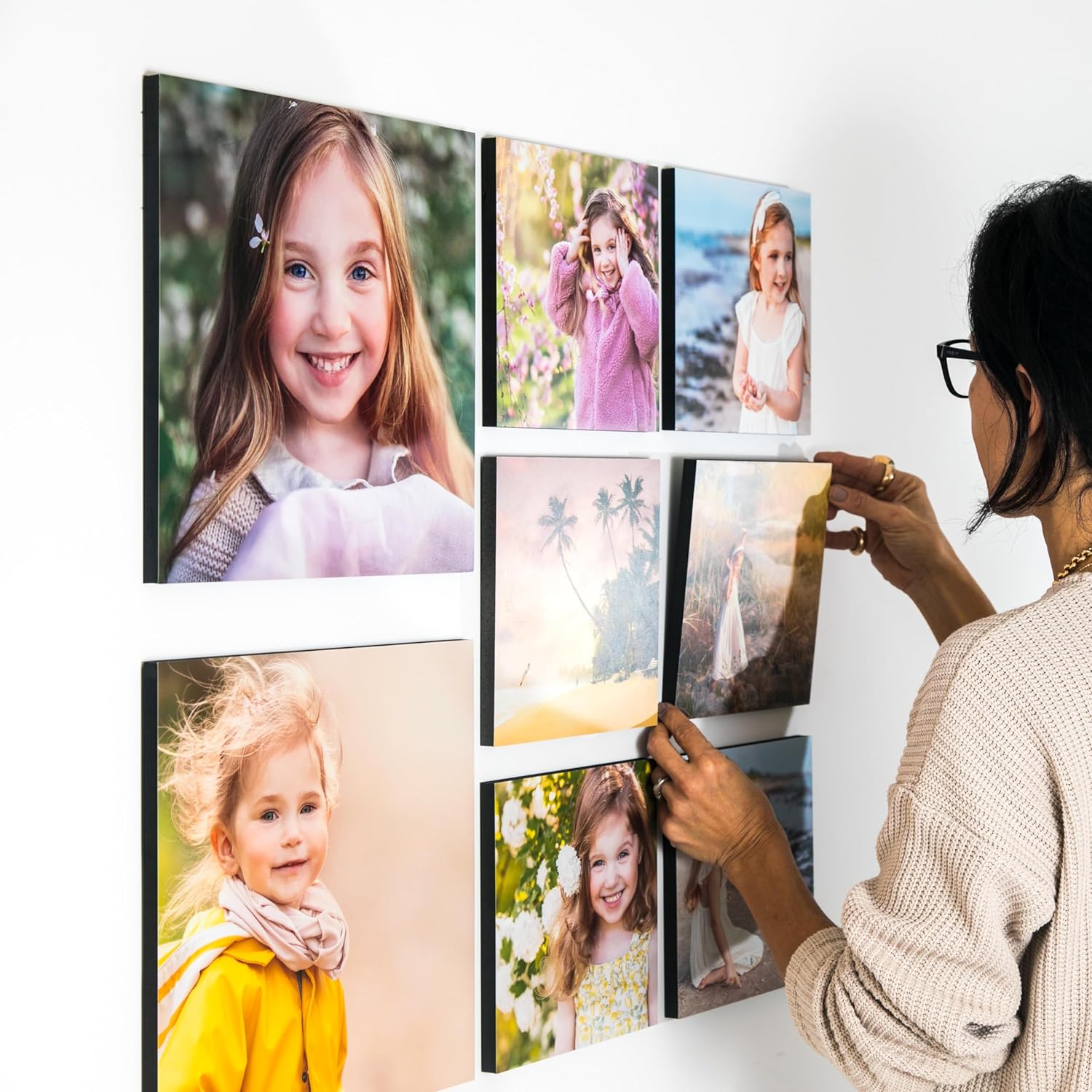 STORYLAB Storyboards Impresiones en lienzo personalizadas con tus fotos, impresiones fotográficas para despegar y pegar, sin daños, lienzo