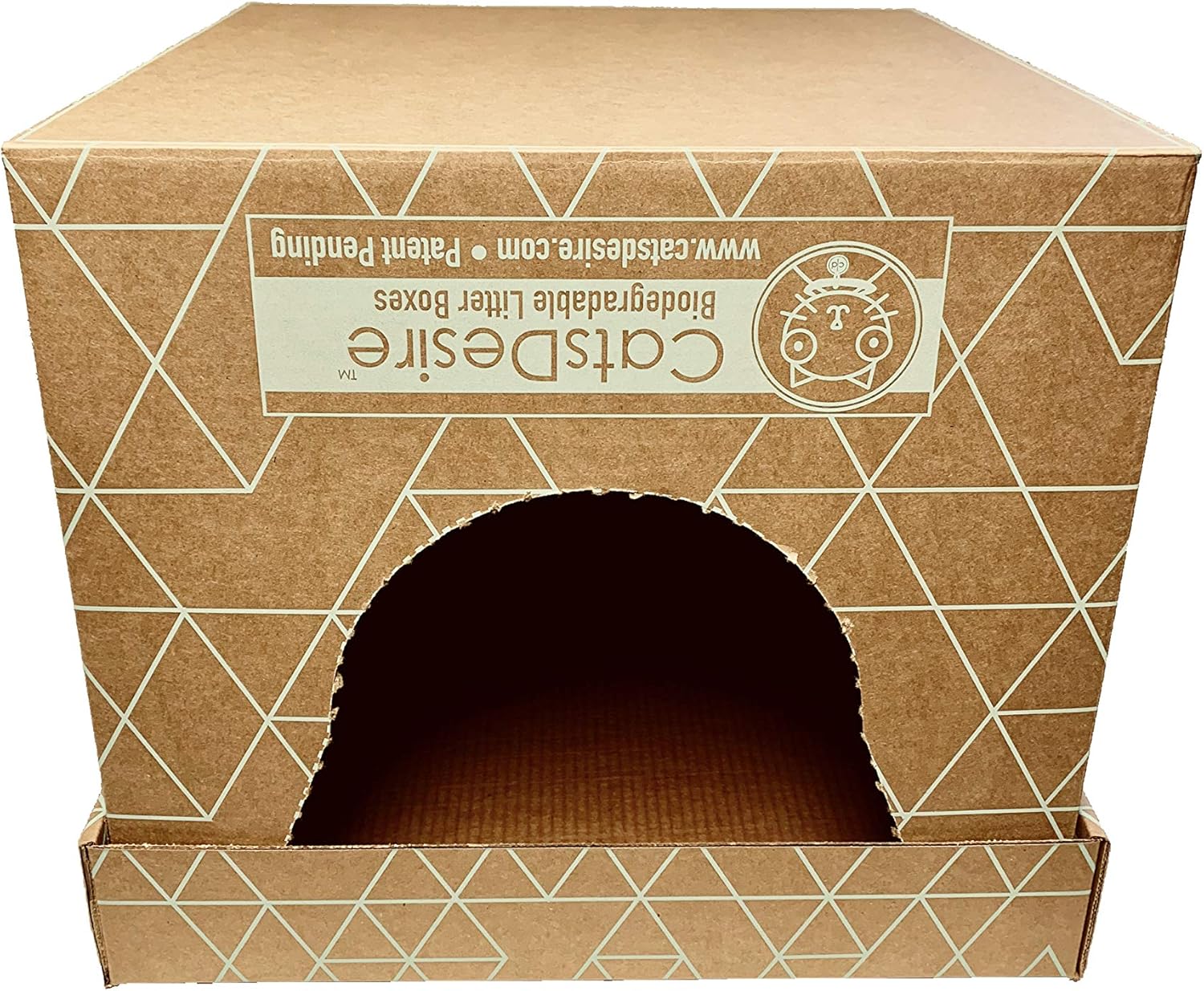 Caja de arena desechable con entrada superior o lateral, 4 juegos (15 pulgadas de alto cada uno)