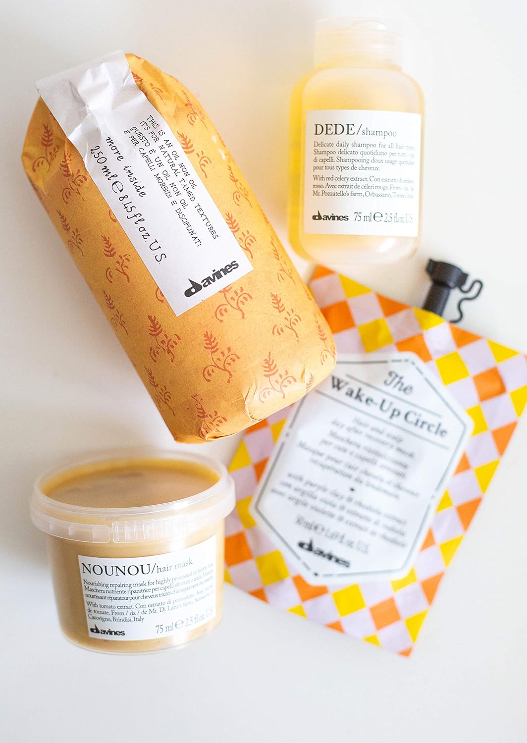 Davines Champú DEDE, limpieza diaria delicada para todo tipo de cabello, equilibra y añade brillo