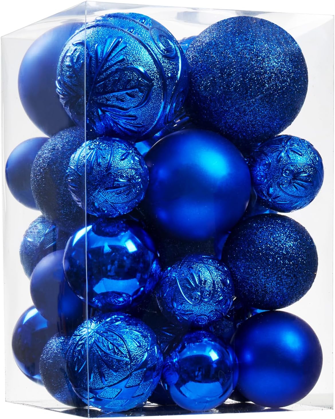 Wironlst Adornos de bola de Navidad  30 adornos de Navidad de plástico inastillables para árbol de Navidad, vacaciones, boda, fiesta (varios