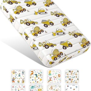 Moonlight Family – Colchón silencioso Pack n Play, 38 x 26 pulgadas, colchón portátil de espuma de alta calidad, colchón de corral inodoro y Moonlight Family – Colchón silencioso Pack n Play, 38 x 26 pulgadas, colchón portátil de espuma de alta calidad, colchón de corral inodoro y