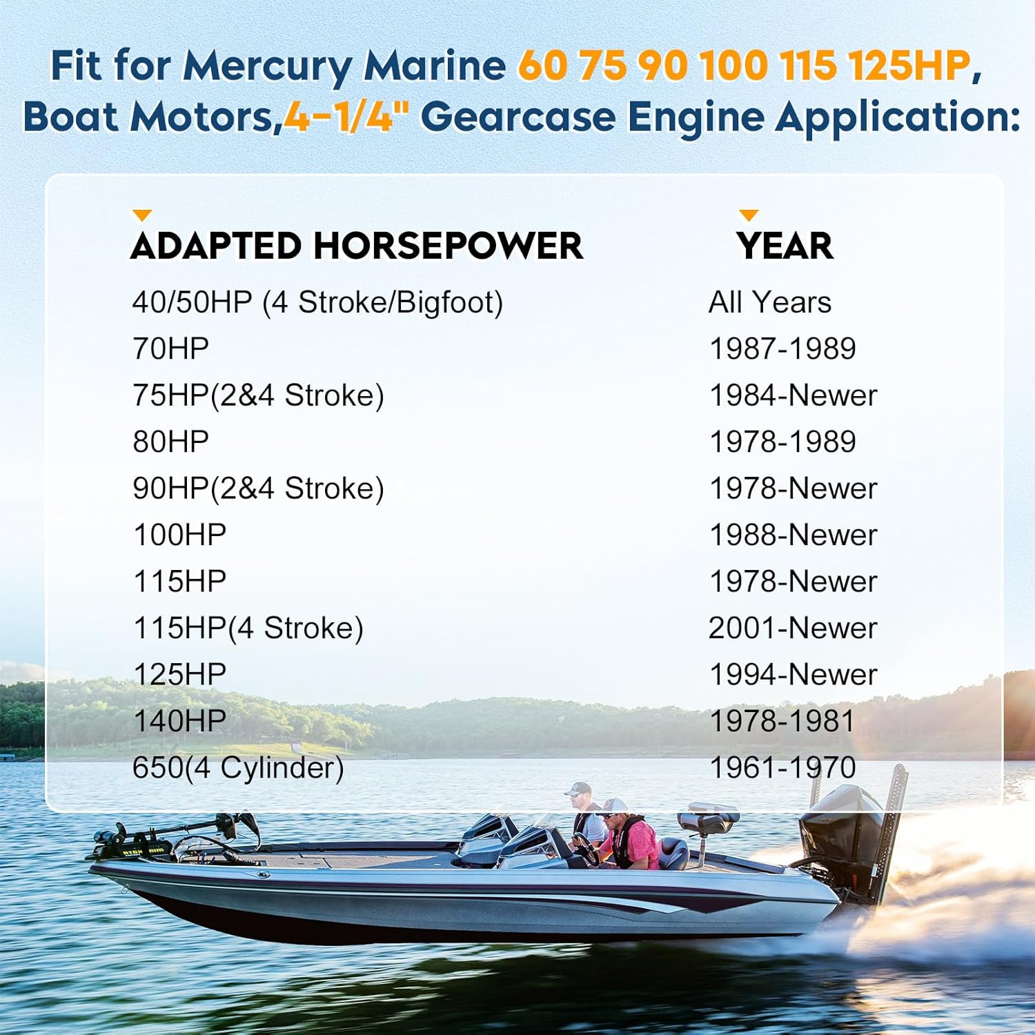 Hélice fuera de borda para barco 14 12×19, 14.25×21, 14×19, 13 14×17, 13 34×15, 14×13, 13.4×15, 10 38 x13, 9×9 apto para motores Mercury 6-300HP, 4