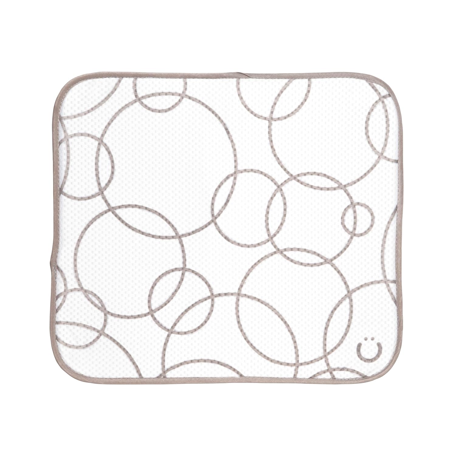 Ubbi Tapete de secado de platos de microfibra color topo, tapete de secado de biberones, tapete de cocina para encimera, paquete de 2