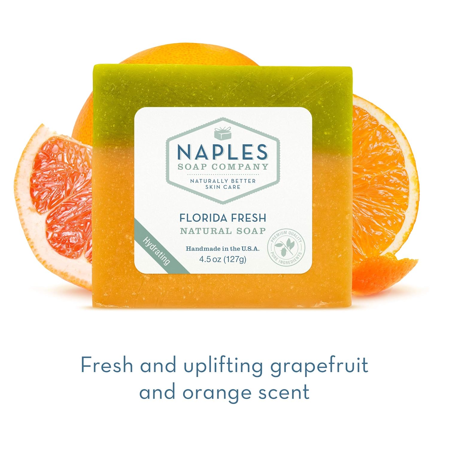 Naples Soap Company – Barra de jabón natural de manteca de karité y aceite de oliva, barra de jabón rica en antioxidantes que hidrata naturalmente