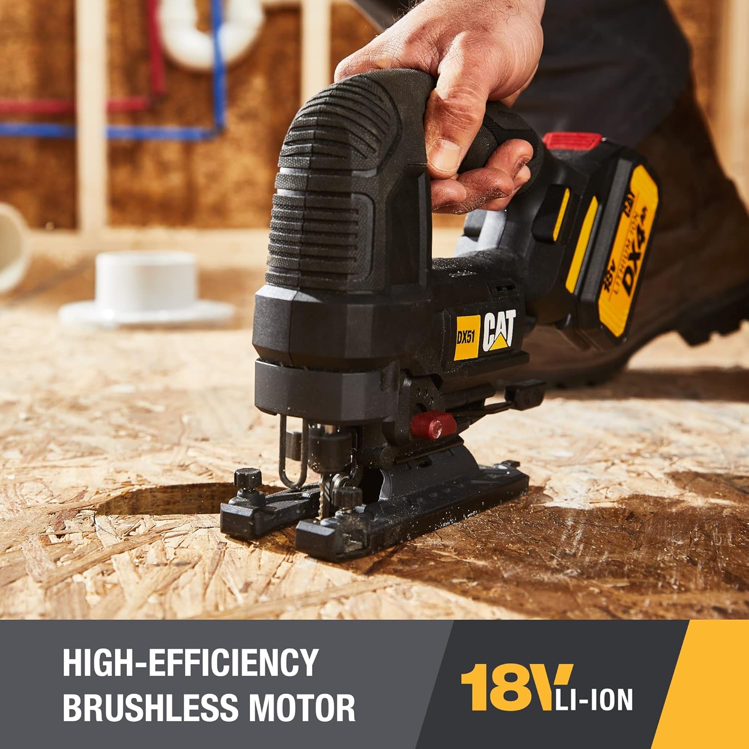 Cat 18V 1 PARA TODAS Sierra caladora inalámbrica con motor sin escobillas (solo herramienta) – DX51B