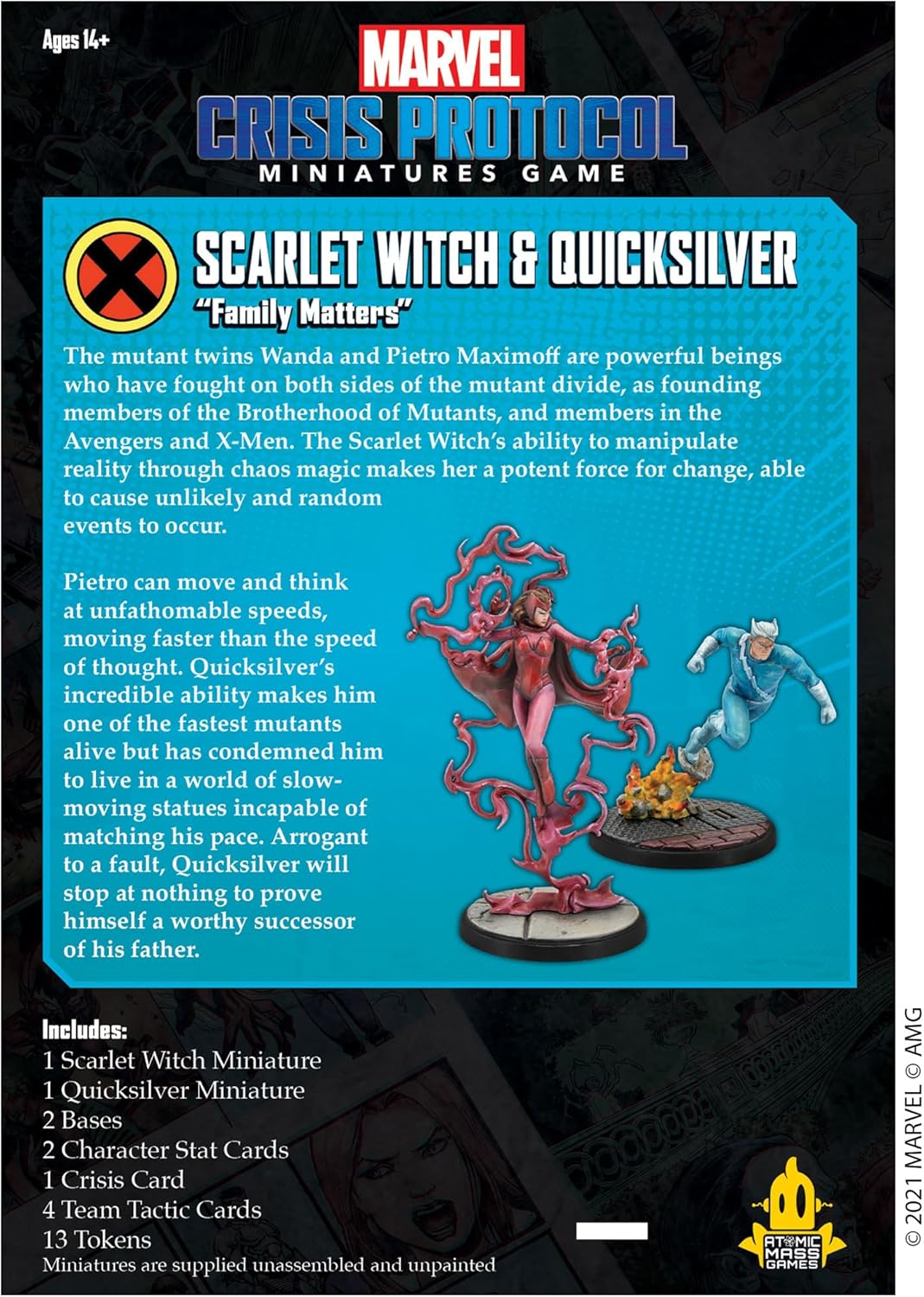 Marvel Crisis Protocol Scarlet with and Quicksilver Character Pack