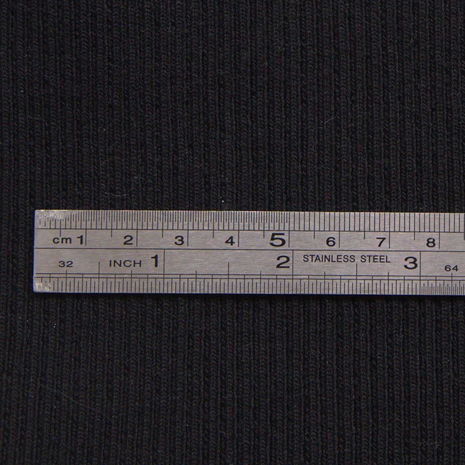 TinaKim Tejido de punto grueso para puños y cintura, material de bandas para el cuello, costura de chaqueta (negro, 36 x 6 pulgadas)