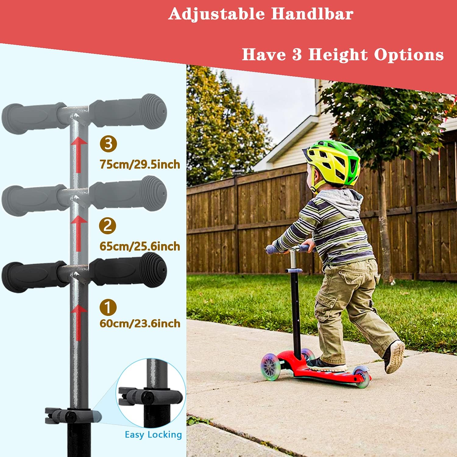 Fawn Toys Ruedas intermitentes para patinete junior de 3 ruedasinclinadas para girarinteriorinteriorexterior 36 meses +