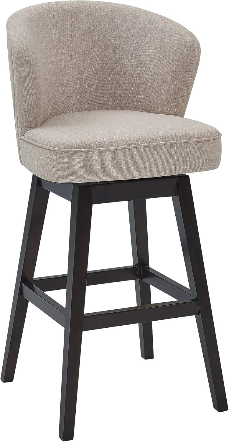 Armen Living Brandy – Taburete giratorio de madera