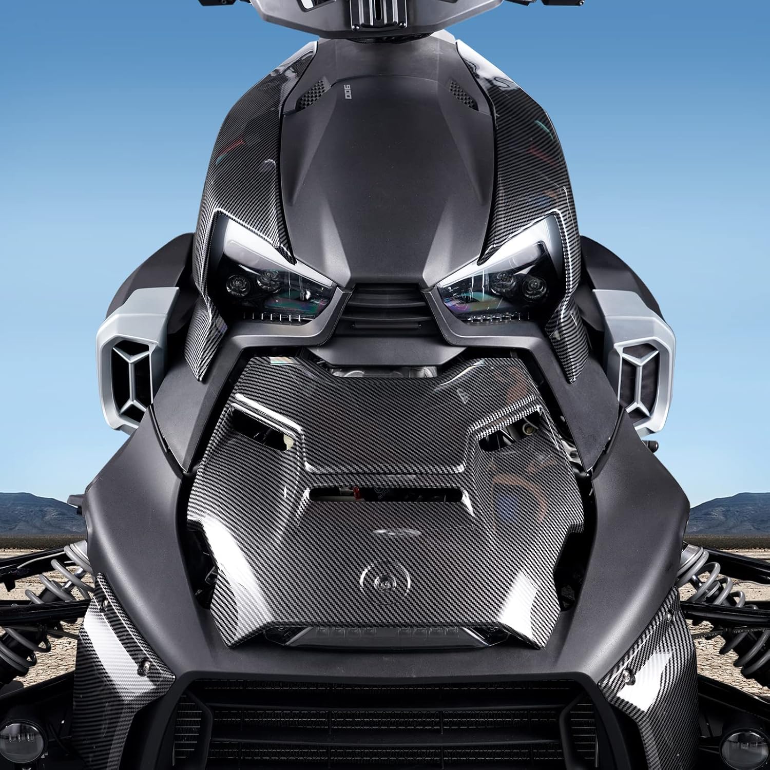 A & UTV PRO Panel de fibra de carbono para Ryker, Hood Scoop para Can-Am Ryker & Ryker Rally Edition 2019-2024, puede am ryker 600 900 accesorios,