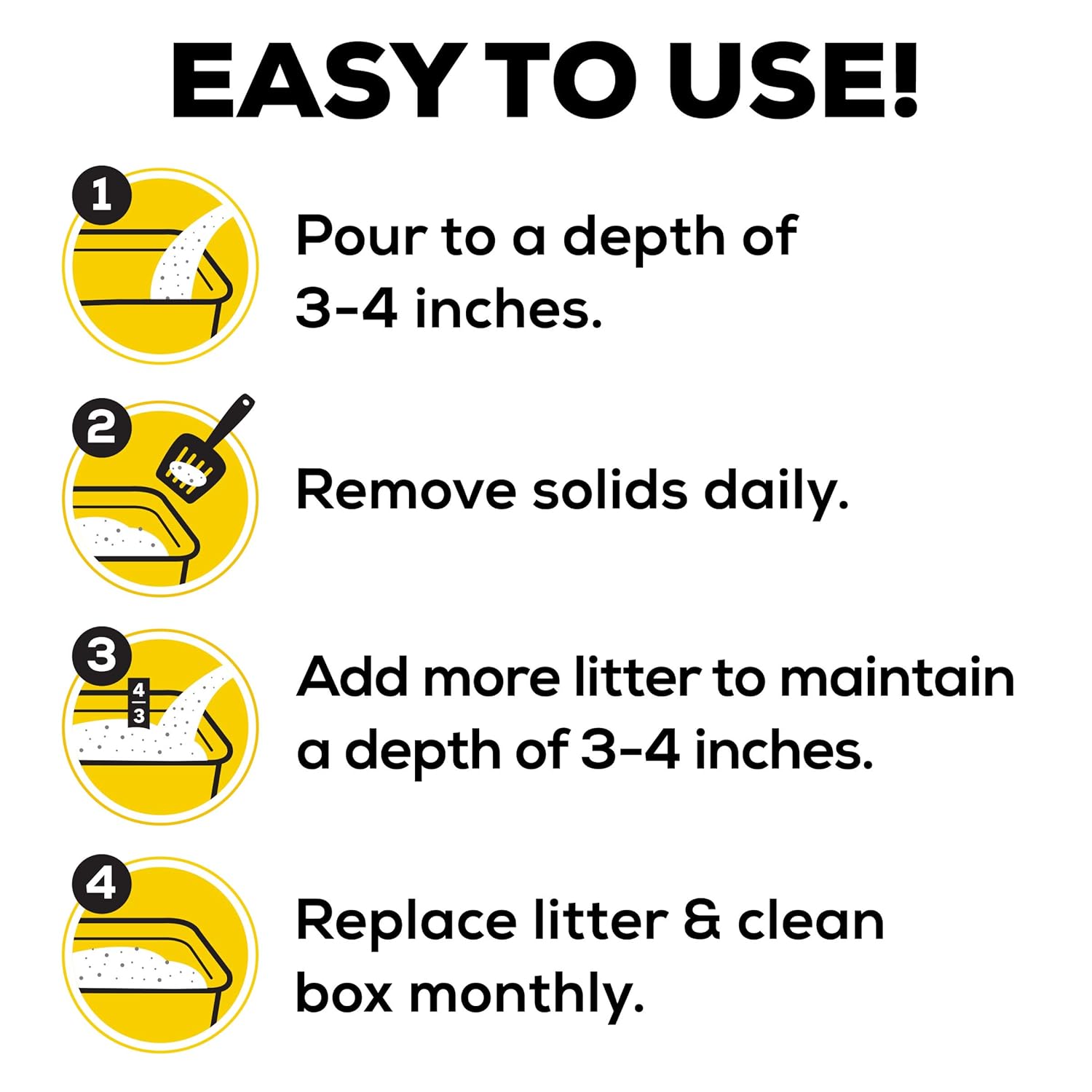 Purina Tidy Cats 4 en 1, aserrín para gatos con fuerza de aglomeración., 4 en 1 fuerte