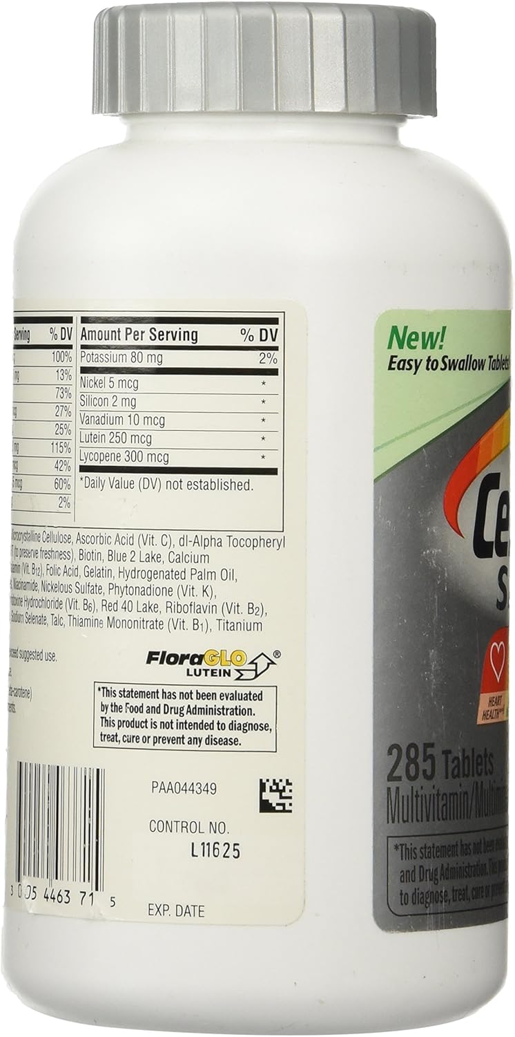 Centrum Multivitamínico y multimineral de plata- 285tabletas