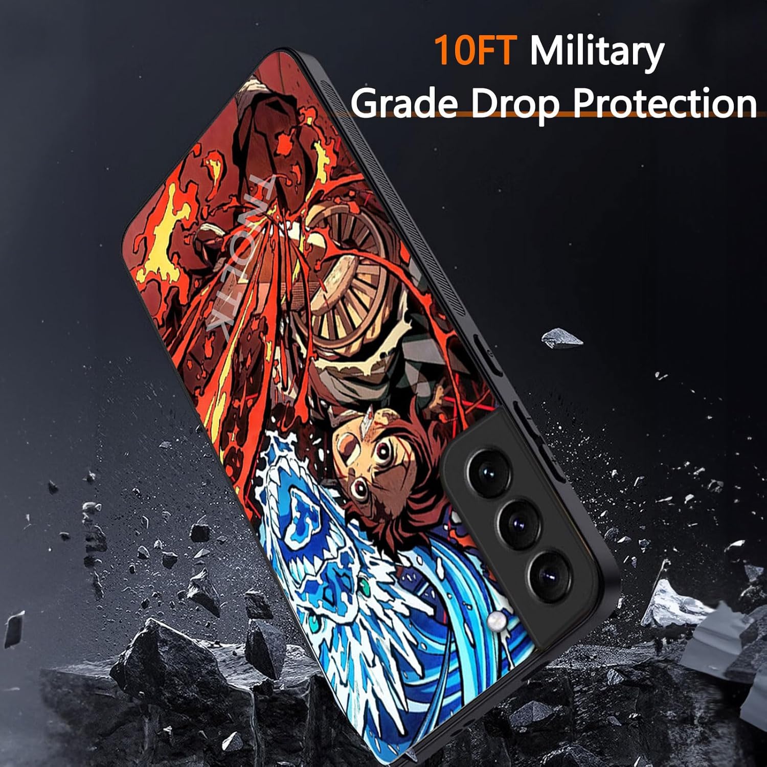 Funda 3D Anime Motion para Samsung Galaxy S22 de 6.1 pulgadas, a prueba de golpes, suave, antiarañazos, manga cambiable, compatible con Samsung