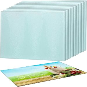 Nuenen 10 tablas de cortar de vidrio por sublimación para cocina, tablas de cortar de vidrio templado texturizadas, antideslizantes, resistentes al Nuenen 10 tablas de cortar de vidrio por sublimación para cocina, tablas de cortar de vidrio templado texturizadas, antideslizantes, resistentes al