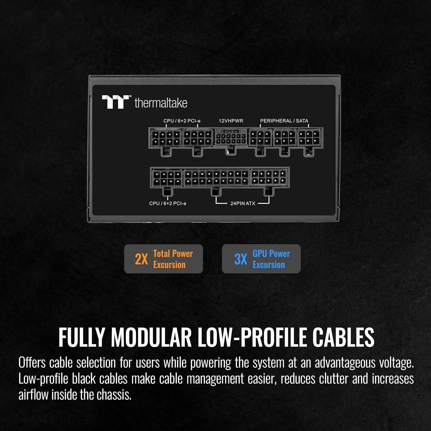 Thermaltake Toughpower PF3 ATX 3.0 850W 80+ Platinum Full Modular SLICrossfire Ready Fuente de alimentación conector PCIe 5.0 12VHPWR incluido 10