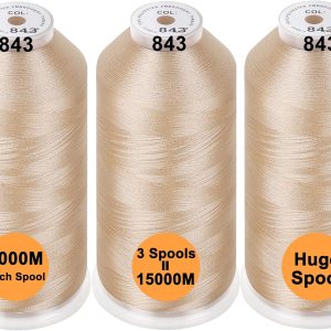 New brothread s – 40 Opciones- Varios paquetes de colores surtidos de hilo de máquina de bordado de poliéster Bobina enorme 5000M para todas las New brothread s – 40 Opciones- Varios paquetes de colores surtidos de hilo de máquina de bordado de poliéster Bobina enorme 5000M para todas las