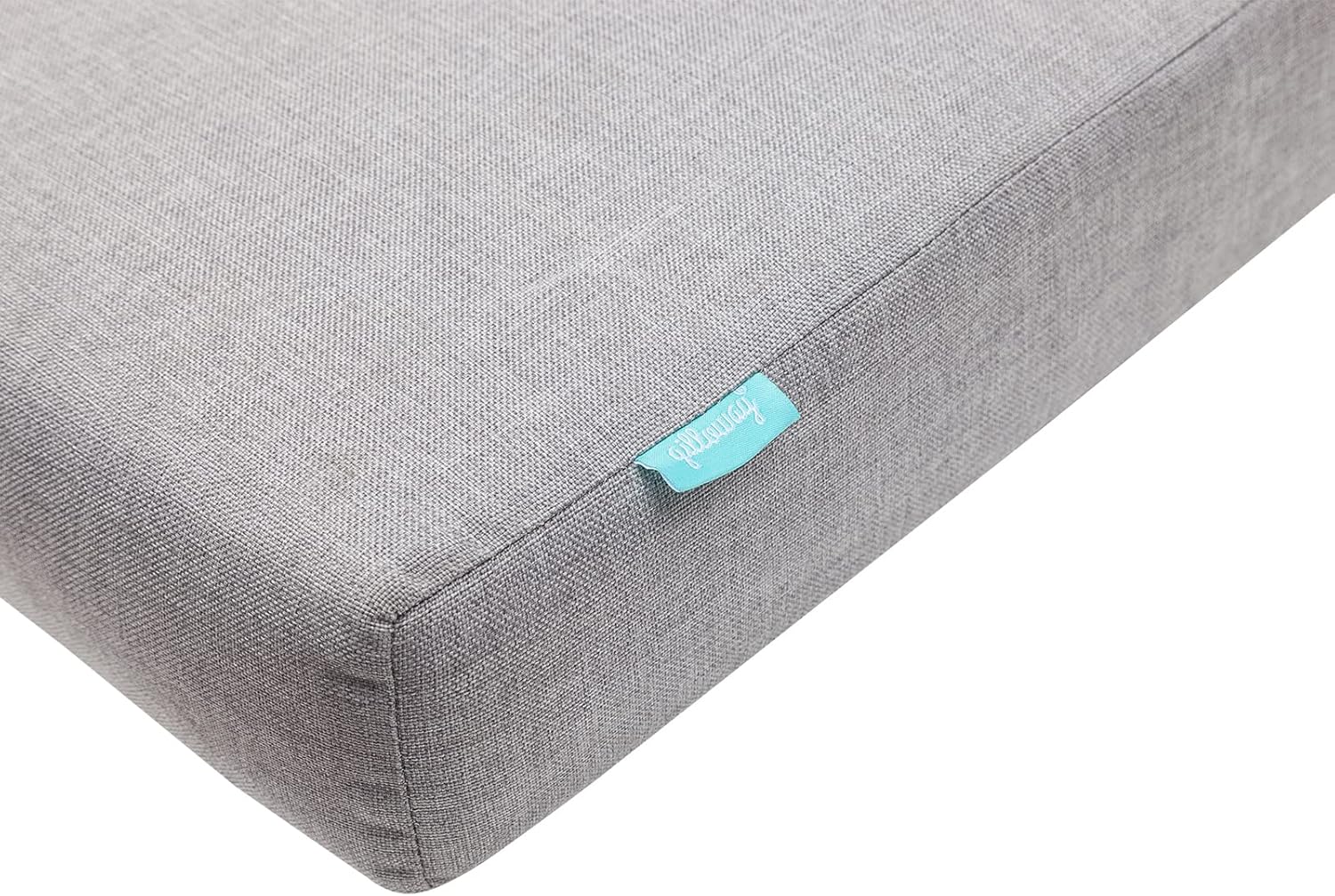 QILLOWAY Juego de cojines para sillas de exterior con cuerdas, cojines de repuesto para muebles de patio (platagris)