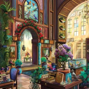 White Mountain Puzzles Botanical Library – Rompecabezas de 1000 piezas White Mountain Puzzles Botanical Library – Rompecabezas de 1000 piezas