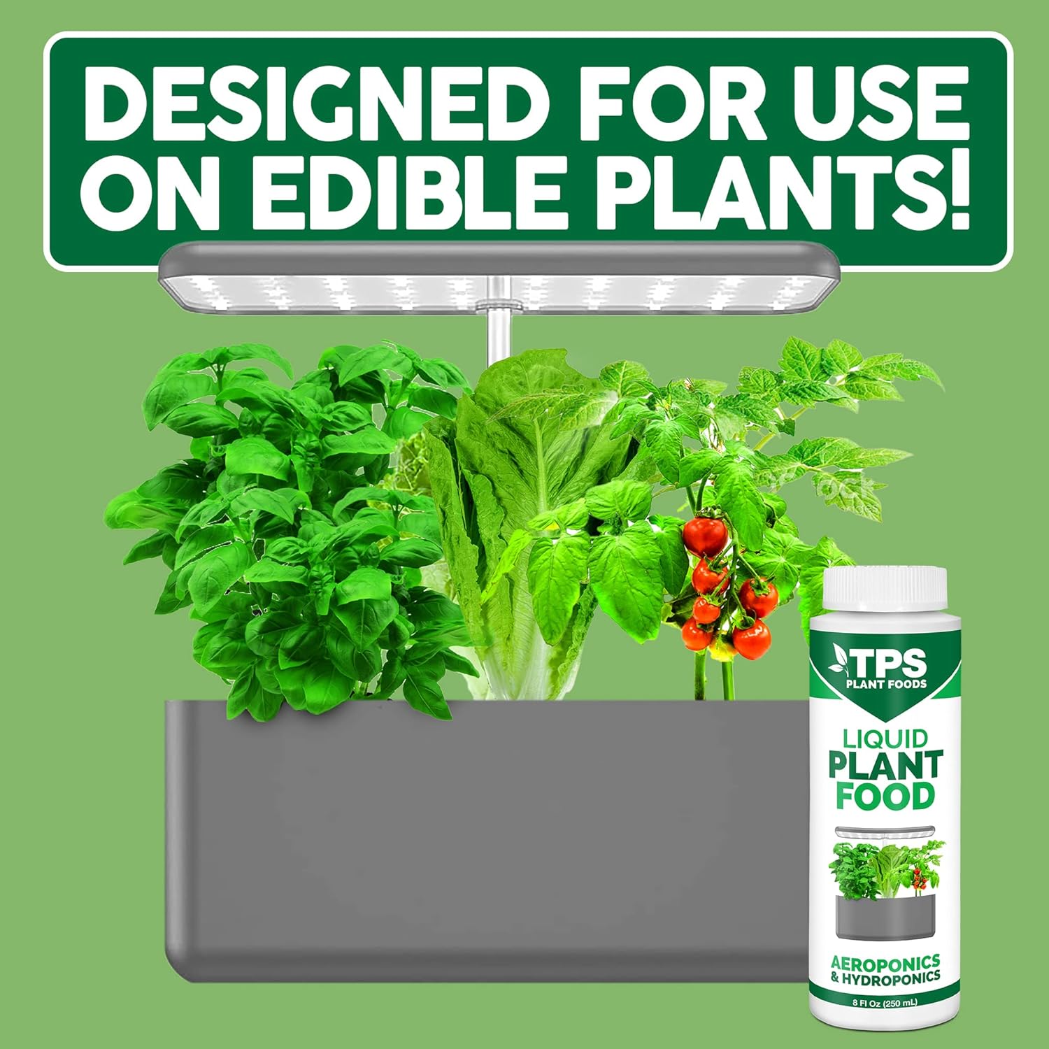 Alimento líquido para plantas para uso en AeroGarden, IDOO y sistemas de cultivo hidropónico, fertilizante líquido 32 oz (1 cuarto de galón)