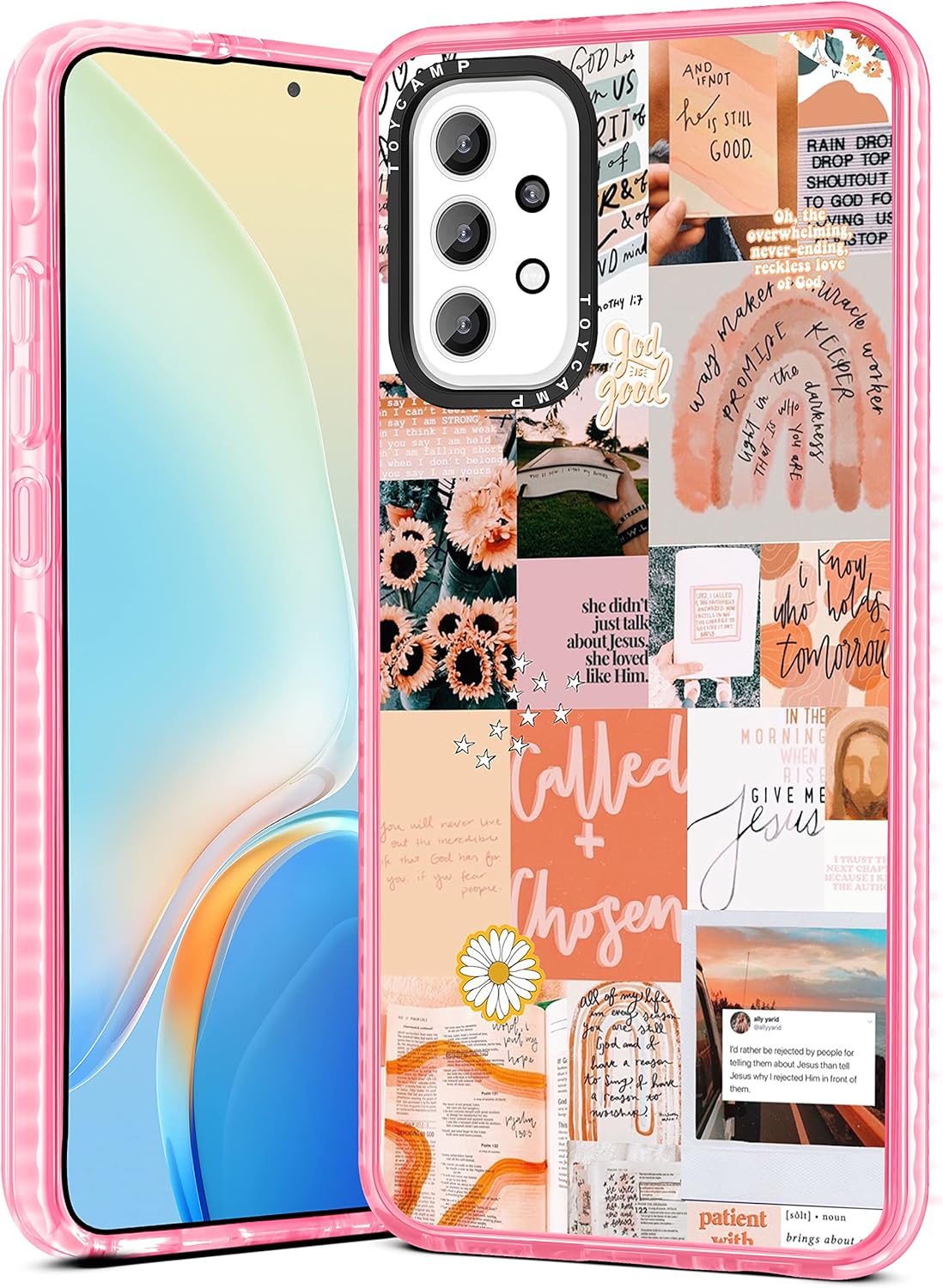 Toycamp Funda para Samsung Galaxy A53 5G 5G para mujer, diseño de collage vintage, para niñas y adolescentes, bonita funda de impresión para Galaxy