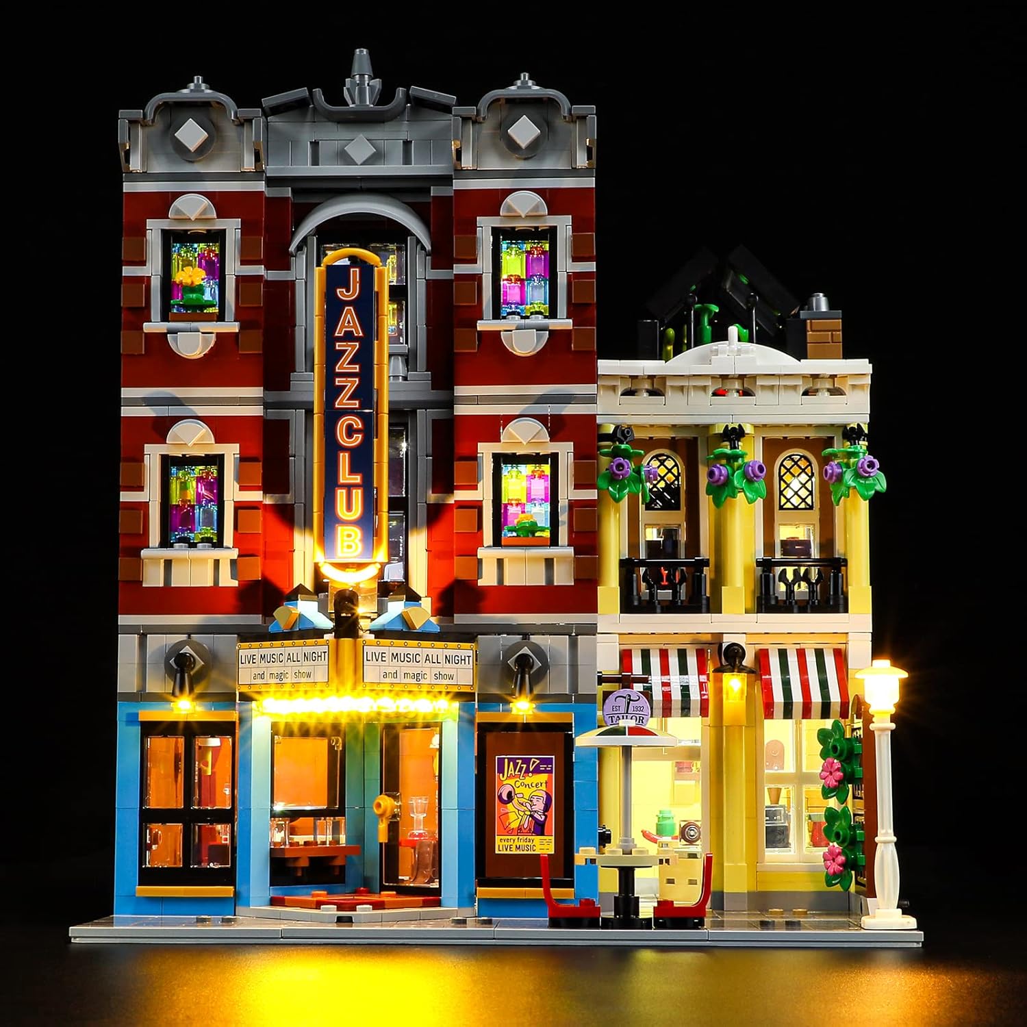 ManKiaPro Kit de iluminación de luz LED para Lego 10312 Jazz Club Modelo de bloques de construcción (solo luces, sin juego de Lego) (10312 Jazz Club