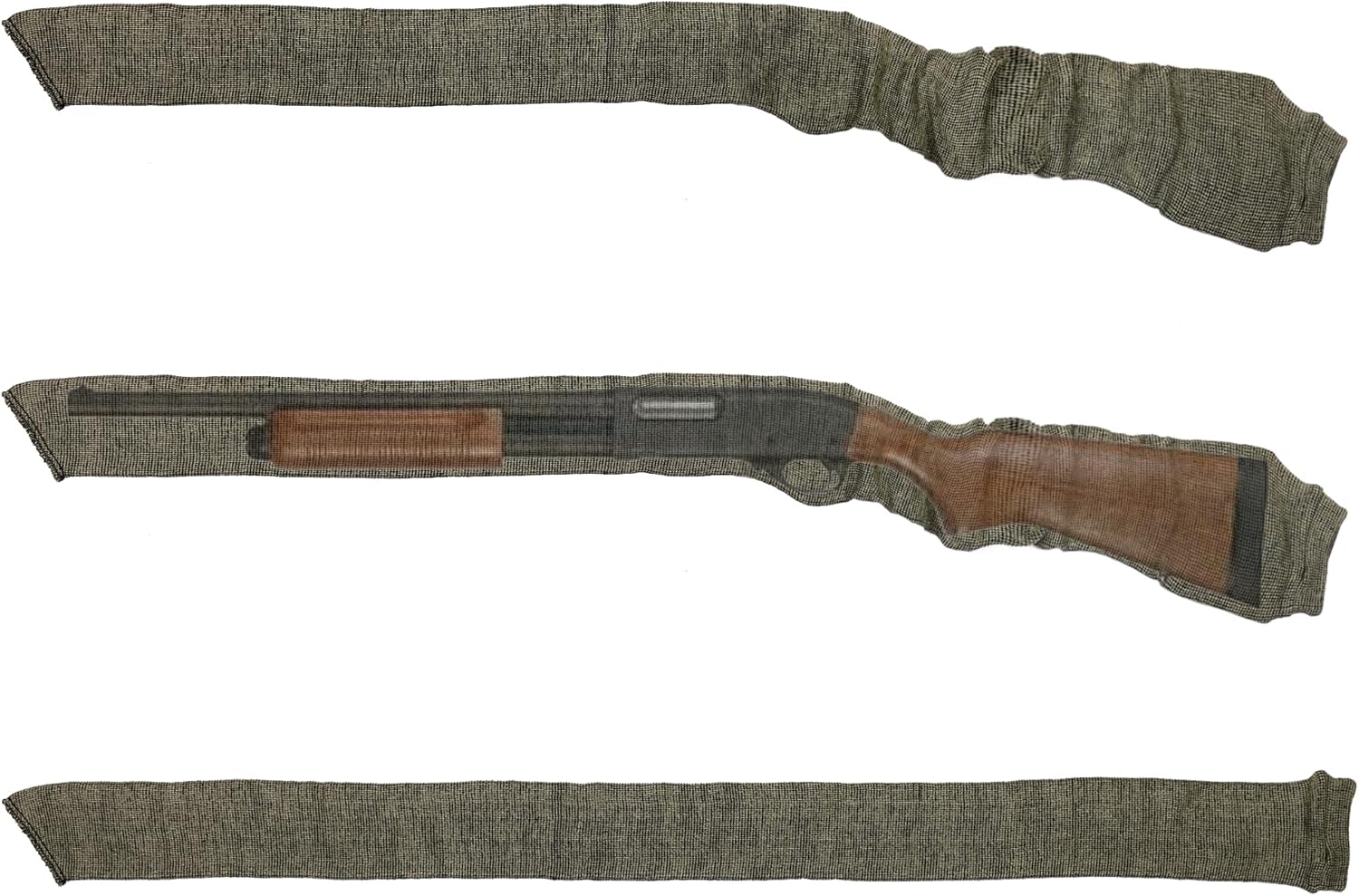 Funda de silicona de 54 pulgadas, no destructiva, fácil de deslizar, que evita el óxido, se adapta a la mayoría de rifles o escopetas