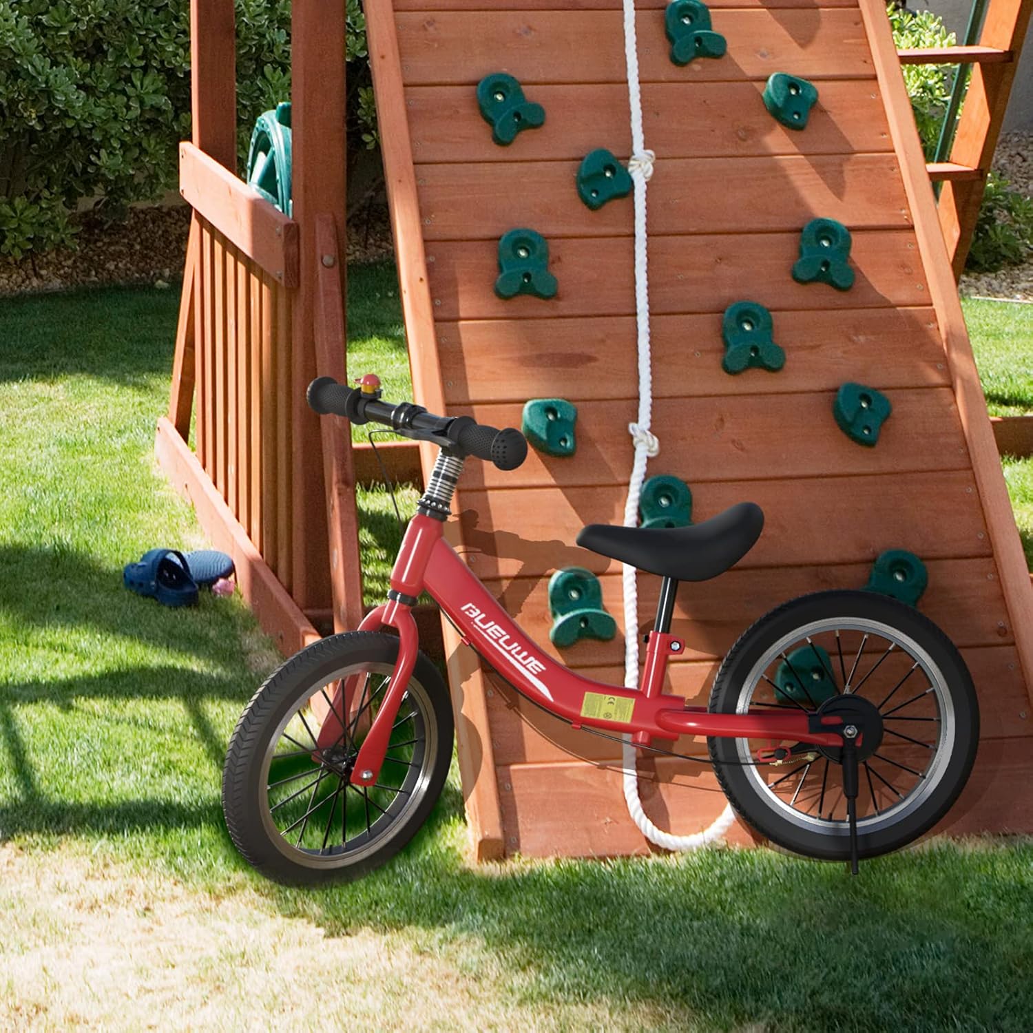 Bicicleta de equilibrio de 1416 pulgadas para niños y niñas de 3, 4, 5, 6, 7, 8 años, bicicleta de entrenamiento sin pedal con frenos y soporte,